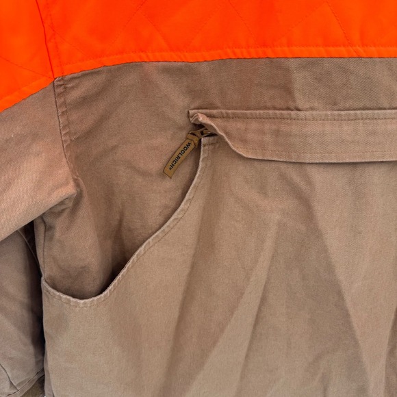 Vtg Woolrich Field Hunting Jacket Large Blaze Orange Heritage Workwear Gorpcore - Picture 9 of 14
